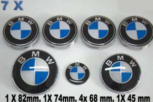 BMW Blau Weiß 7 X Emblem