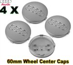 Audi 60mm Radnabenkappen gray