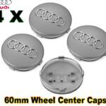 Autoteile - Audi 60mm Radnabenkappen gray