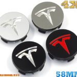 Autoteile - TESLA 58MM Mittelkappenabdeckung