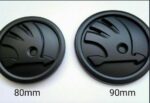 Skoda Emblem schwarz matt 90mm / 80 - Image 3