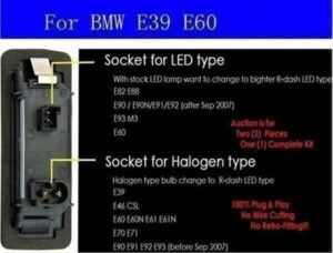 BMW e60 Kennzeichenleuchte - Image 9