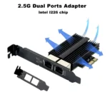 2500Mbps Pcie To RJ45 Intel I226 Network Card 2.5G Gigabit Ethernet Dual Ports 100/1000/2500Mbps Network Card For Desktop - Image 3