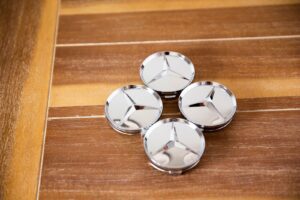 Benz 4X GLÄNZEND CHROM 75MM - Image 3