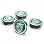 Jaguar 58mm grüne Radnaben Mittelkappen - Image 6