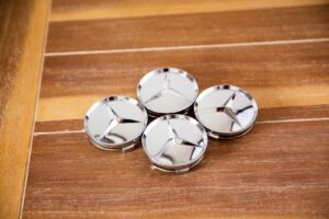 Benz 4X GLÄNZEND CHROM 75MM - Image 5