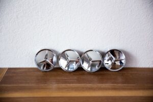 Benz 4X GLÄNZEND CHROM 75MM - Image 6