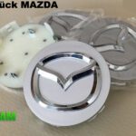 Autoteile - MAZDA 56mm Felgendeckel 4X silver