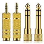 6 35 mm Male to 3 5 mm Female Headphone Adapter Wear-resistant Jack Converter Audio Plug Gold Plating Process Power Amplifier