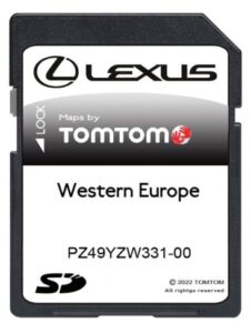 LEXUS MOVEON 2024/2025 SAT NAV MAP SD CARD NAVIGATION EUROPE