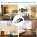 Door Stop Alarm System 125dB Loud Home Security Anti-Theft Door Block System Portable Doorstop Preasure Alarm - Image 9