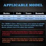 Mercedes Benz C Class W206 C220 C200 2022 S Class W223 2021-23 - Image 4