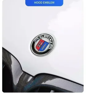 BMW ALPINA Fronthaube Emblem Lenkradkap 82mm+Rear Badge 74mm+Wheel Hub Cap 68mm+steering wheel sticker 45mm Decal Styling - Image 7