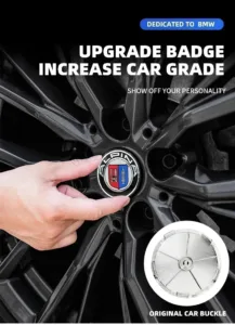 BMW ALPINA Fronthaube Emblem Lenkradkap 82mm+Rear Badge 74mm+Wheel Hub Cap 68mm+steering wheel sticker 45mm Decal Styling - Image 4