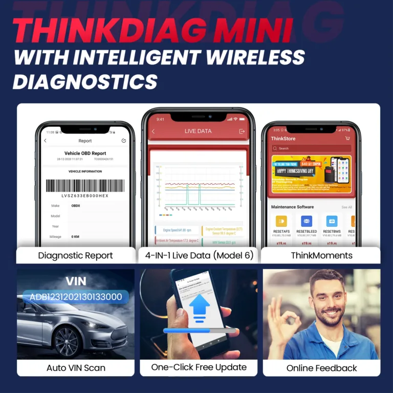 Autoteile - OBD2 Bluetooth Scanner Full System Diagnostic All Car Lifetime Free Automotive Diagnosis Scan Tool