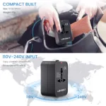 All in One International Power Adapter Charger with Dual USB Charger for US UK EU AU - Image 5
