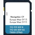 Autoteile - VOLKSWAGEN RNS510 / RNS810 SD-Karte West Europa v17 | Teilenummer: 1TO919859B