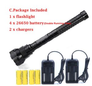 24000LM 24x XML T6 LED Flashlight Tactical Torch Lamp lantern For Police self defense Emergency light Camping exploration