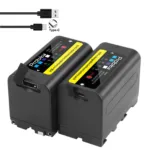 Sony NP-F770 NP-F780 F750 F730 Battery with LED Power Indicator F970 F550 F570 F750 F770 MC1500C