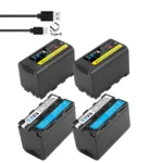 Sony NP-F770 NP-F780 F750 F730 Battery with LED Power Indicator F970 F550 F570 F750 F770 MC1500C - Image 4