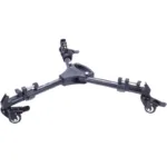 Professional Photo Aluminum 3 Wheels Pulley Universal Foldable DSLR Camera Tripod Dolly Base Stand Max. Load 15KG - Image 2