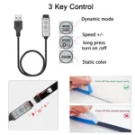 RGB 5050 Strip Led Lights for TV 3 Key Control USB 5V Led Tape for TV Backlight Home Party Decoration Flexible Ribbon - Image 4