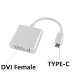 TYPE-C to DVI Converter cable USB 3.1 type-c male to DVI female 1080P HDTV cable adapter Converter For Laptop Mobile Phone Pc