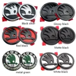 Skoda Fabia 1 2 Octavia a7 RS Superb Rapid Yeti Karoq Vision Car Head Front Rear Boot Tailgate Sticker
