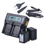 NP-FV100 NPFV100 Battery+LCD Rapid Dual Charger for Sony DCR-SR15 SX15 FDR-AX100 HDR-CX105 HC9 PJ10 TD20V