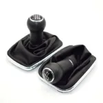 VW Golf 4 IV MK4 GTI R32 Bora Jetta 5 Speed Black Frame Gear Shift Knob Lever Gaiter Boot 1999-2004