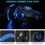 Headset PC Music Stereo Earphones Headphones with Mic LED Light for PS4 computer Gamer headphone 3.5mm - Image 5