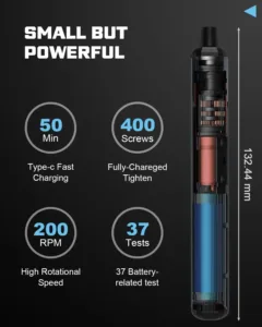 Electric Screwdriver Set 5 Torque Settings Precision Power Tool Magnetic Screw Driver Bits for iPhone Glasses Watch PC 68 in 1 - Image 6