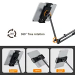 Tablet Holder for Bed iPad Stand 360° Rotating Desktop Phone Mount with Aluminum Arm for 4.7"~12.9" Xiaomi Lenovo Samsung Tablet - Image 9