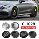 Mercedes Benz AMG G350 G500 G63 S680 GLS600 4PCS 147mm C-1028 17028 Car Wheel Center