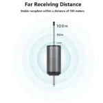 Wireless Headset Microphone+Lavalier Mic System Teaching Speech Interview Vlog Live Recording for iPhone Android PC - Image 5