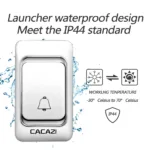 Doorbell DC battery-operated Waterproof Smart Home Cordless Doorbell Chime 200M Remote 23A12V Battery Button - Image 4