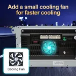 FORD Mondeo Focus S-MAX C-MAX Galaxy Transit Connect 2006-2012 Android 13 CarPlay Android AUTO Bluetooth GPS 2DIN Car radio - Image 5