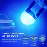 T10 W5W Canbus Glass COB 6000k Reading Dome Lamp Marker Wedge License PlateLight Bulb 168 194 192 DC 12V White Blue Red - Image 4