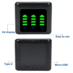 PowerTrust 3.85V 1800mAh Battery for GoPro Hero10 Hero11 Hero9 Hero12,For Go Pro Hero 10 Black Camera Batteries With Storage Box - Image 3