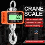 1500KG LCD Portable Digital Hanging Scale 500kg Crane Scales Remote Control Industrial Alloy Steel Hook Site Weighing Balance 1T - Image 2