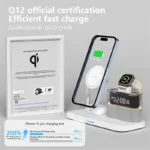 iPhone IWatch Airpods Fast Charging Station Qi2 5 In 1 Magnetic Wireless Charger - Image 2