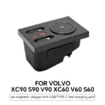 Volvo XC60 XC90 S60 V90 S90 USB Type-c Magnetic Charging Expansion Holder plug & play Accessories