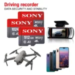 SONY Micro SD Card High Speed Original Memory Card 128GB 64GB 256GB 512GB 1TB MicroSD Flash Card For CellPhone Camera Table PC - Image 3