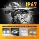 9012 HIR2 LED Car Headlight 22000LM 120W Error Free For Toyota CHR RAV4 Corolla Hybrid Auris Aygo Avensis IQ Bulb - Image 4