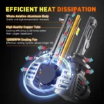 9012 HIR2 LED Car Headlight 22000LM 120W Error Free For Toyota CHR RAV4 Corolla Hybrid Auris Aygo Avensis IQ Bulb - Image 3