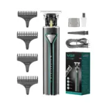 VGR Hair Trimmer T9 Hair Clipper Professional Hair Cutting Machine Electric Beard Trimmer Metal Cordless Trimmer for Men V-009