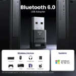 USB Bluetooth Adapter, Bluetooth 6.0 Dongle for PC Windows 11/10/8.1, Bluetooth Receiver & Transmitter for Keyboard/Mouse - Image 2