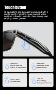Xiaomi 4KHD AI Smart Glasses GPT 100mp Multifunctional Camera Chat Bluetooth Call Voice Assistant Music Player Smart Translation - Image 6