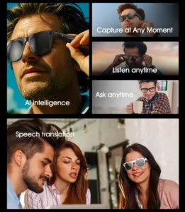 Xiaomi 4KHD AI Smart Glasses GPT 100mp Multifunctional Camera Chat Bluetooth Call Voice Assistant Music Player Smart Translation - Image 4