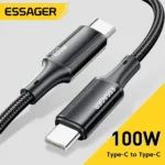 100W Type C to C Cable USB Type-C 5A Fast Charging Mobile Phone Cable For MacBook iPad Oneplus Xiaomi iPhone 15 Cable - Image 2